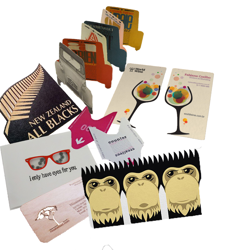 tarjetas troqueladas